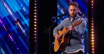 <p>This is an absolutely moving audition. His daughters signed him up, now this singer has the audience in tears with &#39;Daddy&#39;s Little Girl.&#39;</p>

<p>At the start of this video, two little girls in matching outfits come out on stage with their grandmother. They are only ages 3 and 4. There are clips of the father sitting with the mother in the audience.&nbsp;</p>

<p>The judges ask why they are here and one little girl says, &ldquo;To surprise our dad.&rdquo; The grandmother then explains that they are surprising their dad Nick to come up and sing for them because he always sings for his daughters.&nbsp;</p>

<p>Nick sits in his seat and says, &ldquo;Unbelievable.&rdquo; He gets up and goes down as the crowd cheers. He goes up and kisses his daughters. His mom says that Nick said he would never do it, so they are making him do it. The judges encourage him to grab a glass of water and come back.</p>

<p>Nick comes back out with his guitar and he plays a beautiful song and sings. Nick sings about his daughters as they smile in the audience. The host and judges become emotional listening to his performance.&nbsp;</p>

<p>This father sings with such authenticity and depth. He is easy to listen to and does a fantastic job portraying his heart through the song. The audience and judges stand and cheer. Nick gives a thumbs up to his girls.&nbsp;</p>

<p>The judges say that it was sweet, he has a nice voice, and that his performance was moving. The judges all give him yes.</p>

<p>The love that this father has for his children is only a small glimpse of our Heavenly Father&rsquo;s love for us. We are the apple of God&rsquo;s eye and His own special possession. He sings over us. We can be reminded in this video of His great love that He lavishes on us.</p>

<p><em>&ldquo;See what great love the Father has lavished on us, that we should be called children of God! And that is what we are! The reason the world does not know us is that it did not know him.&quot; <a href="https://www.godtube.com/bible/1-John/3-1">1 John 3:1</a></em></p>
