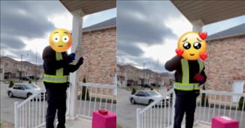 <p>This is an incredible video to encourage us to love others. In this clip, a deaf delivery driver has an emotional reaction to a homeowner&rsquo;s thank you note.&nbsp;</p>

<p>At the start of the video, a man is delivering a package just like he does every day. However, he notices a special something on a pink table for him. He puts the box down and takes the picture so it is shown delivered.&nbsp;</p>

<p>Then, he walks over to the table and begins to read the card and open the gift. The driver looks around for the security camera and looks towards it. He motions in sign language, &ldquo;I love you, thank you, love.&rdquo; The homeowner says, &ldquo;his response has changed my life forever.&rdquo;</p>

<p>Kindness goes a long way in this world. There is so much sin and difficulty, that we have a unique opportunity as believers to share the love of Christ with others. This man could have been easily overlooked in his everyday job, however, the homeowner took the time to thank him and care for him well.&nbsp;</p>

<p>When we can get outside of our own selfishness and look toward loving others, it makes all the difference. We can take any situation and step in while sharing the love of Jesus. Who is someone that you can show love to today?&nbsp;</p>

<p>This clip inspires us to see others who come into our paths and recognize their hard work. When we show appreciation, this can segue into gospel conversations. Our words and actions matter and we can ask the Holy Spirit to lead us today and every day in His love.&nbsp;</p>

<p><em>&ldquo;Beloved, let us love one another, for love is of God; and everyone who loves is born of God and knows God.&rdquo; <a href="https://www.godtube.com/bible/1-John/4-7">1 John 4:7</a></em></p>
