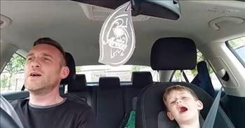 <p>Check out this A-dorable father-son duet as they sing along to Frank Sinatra&rsquo;s &ldquo;Me and My Shadow!&rdquo; It&rsquo;s a modern-day dad and his boy having a great time crooning to the 1962 classic sung by Frank Sinatra and Sammy Davis, Jr.!</p>

<p>The cute twosome is from Kent, England, hence the right-hand driver&rsquo;s seat. While enjoying a lovely drive, Matthew Clayton and his 6-year-old son Archie break into a song, as captured by Matt&rsquo;s dash-cam.</p>

<p>Father and son have similar coloring and eyes, but their smiles are quite different&mdash;Archie&rsquo;s is missing a few chompers in front! It is apparent that this is not their first attempt at this song. In fact, <a href="https://www.kentonline.co.uk/faversham/news/tv-debut-for-father-and-97180/">Archie is a big fan of Mr. Sinatra</a>. &ldquo;I really like Frank Sinatra. There are no other singers I like as much.&rdquo;</p>

<p>Observe at 25 seconds when Matt takes notice of his son, who has just delivered a few words with extra gusto. He is tickled by his precious son, and so are we! The two sing most of the song together, but there are a few times when they take different parts.&nbsp;</p>

<p>If it seems <a href="https://www.kentonline.co.uk/faversham/news/tv-debut-for-father-and-97180/">Matt is more than your average karaoke singer</a>, he is. A salesman by trade, he also sings in a swing band called Our Way and is affiliated with the Dover Operatic and Dramatic Society. It&rsquo;s clear that Archie is similarly talented. He may not have his dad's big voice, but he belts out the words and adds pizzazz and styling just as his idol always did. He nails it on &ldquo;sky&rdquo; and &ldquo;surprise&rdquo; at about 1:30, and does it again at 2:00 on &ldquo;roar&rdquo; and &ldquo;more.&rdquo; This young man is killing it!</p>

<p>As they finish, Archie carrying out the last note for a good, long time, Dad asked for a high-five from his son. Archie has to empty his fisted paw before he can offer his hand, but it is a joyful moment for the two of them, as well as all of us tuning in!&nbsp;&nbsp;</p>

<p>There are probably some lines in the song that Archie does not understand. In particular, he may not comprehend &ldquo;We're closer than Bobby is to J.F.K.&rdquo; However, he does understand that he is loved by an awesome dad. What more does a kid need to know!</p>

<p><em>&ldquo;And you, fathers, do not provoke your children to wrath, but bring them up in the training and admonition of the Lord.&rdquo; <a href="https://https://www.godtube.com/bible/ephesians/6-4">Ephesians 6:4</a></em></p>
