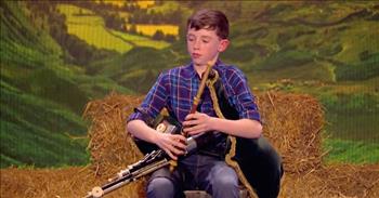 <p>This young boy had an incredible instrument. In this clip, an 11&ndash;year-old showcases a rare talent with the Uilleann pipes.</p>

<p>At the start of this clip, the hostess shares on Little Big Shots about an Irish boy who plays the unique instrument, the Uilleann Pipes. Cian enters the stage and is interviewed by the hostess.&nbsp;</p>

<p>She asks him about playing, and he gives a short preview of his incredible instrument. The crowd claps as this young boy plays artistically and professionally. When he finishes, the audience cheers loudly. She tells him that the instrument sounds like many things at once.&nbsp;</p>

<p>The hostess asks what drew him to the pipes. He says that he loves the sound. He then shares about being in a band with his cousin and friend. He says that they won a competition for 500 Euro and recording time. The hostess is amazed. Cian is from County Waterford in southern Ireland.&nbsp;</p>

<p>Then he is in a hilarious interview where he shares his experiences in England for the first time. Cian plays while sitting on a hay bale in front of flags and a country backdrop. As he does a stunning job, Irish step dancers come out on the stage.&nbsp;</p>

<p>Suddenly, Cian gets up and dances in the middle, and the crowd cheers. The performance is spectacular.&nbsp;&nbsp;</p>

<p>I love how this boy is in a different country than his own, but he is proud of where he comes from. Cian shows great joy in being from Ireland. It reminds us of the confidence that we can have as ambassadors for God.&nbsp;</p>

<p>We can be proud that we are children of the Lord and our eternal home is in Heaven.&nbsp;</p>

<p><em>&quot;For our citizenship is in heaven, from which also we eagerly wait for a Savior, the Lord Jesus Christ.&rdquo; <a href="https://www.godtube.com/bible/Philippians/3-20">Philippians 3:20</a></em></p>
