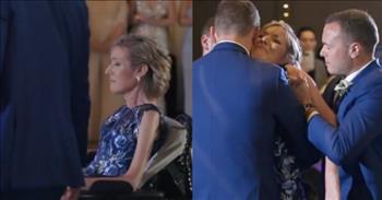 <p>Get the tissues ready; here&rsquo;s your good cry for the day as a mom with ALS shares a touching dance with her son at his wedding.&nbsp;</p>

<p>As mamas, we dream of the day when we get to dance with our children at their weddings. It&rsquo;s a dream planted in our hearts from the moment we first hold their squirmy little body in our arms. It&rsquo;s a dream that grows as our kids grow up and find the whom their heart loves.&nbsp;</p>

<p>It was the same for the woman named Kathy in this video. She raised her son Zak who went on to law school and accomplished all the things she had hoped. Eventually, he found someone to give his heart to, and Zak got married. In the midst of all of this, Kathy was diagnosed with a debilitating disease, amyotrophic lateral sclerosis, otherwise known as ALS. This disease affects nerve cells in the brain and spinal cord, and there is no cure.&nbsp;</p>

<p>Despite losing her ability to walk, Zak and Kathy surprised everyone when she wheeled out onto the dance floor for their mother-son wedding dance. The moment will take your breath away.&nbsp;</p>

<p>Cue the tissues and waterworks! With the help of his brothers, they hold Kathy up so she can dance for a few moments with Zak. You can see the emotions in Kathy&rsquo;s eyes as her son lovingly talks to her and holds her up. As they are swaying to the music, he turns to whisper into Kathy&rsquo;s ear what every mom longs to hear, &ldquo;I love you.&rdquo; And even though Kathy can&rsquo;t use her limbs or speak, her heart echoes the words right back.&nbsp;</p>

<p>Zak posted the video to his Instagram account and posted this caption: &ldquo;Mom was diagnosed with ALS shortly before I graduated law school. Since that time, I&rsquo;ve watched her bravely fight her diagnosis and challenge the odds against her. Despite not being able to stand on her own, my Mom and I shared a dance at my wedding. She inspires me every day to be humble, kind, and selfless. Love you, Mom.&rdquo;</p>

<p>Since then, it&rsquo;s gone viral because there are thousands of families affected by ALS but also because it was such an incredibly sacred and beautiful moment between a mother and her son.&nbsp;</p>

<p>One person wrote, &ldquo;The way you look at her, talk to her and take her into your arms is one of the most beautiful things I&rsquo;ve ever seen.&rdquo;</p>

<p>Another said, &ldquo;My good cry for the day. Bless your heart, bless your mom. Your mom raised a good man.&rdquo;</p>

<p>&ldquo;What a beautiful moment for you both. My father is currently battling ALS as well. Such an awful disease. Prayers for your family.&rdquo;</p>

<p>We hope this special moment brought a smile to your face!</p>
