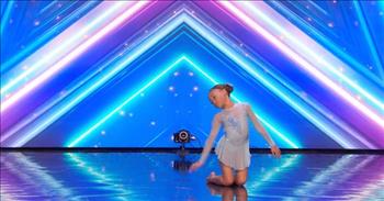 <p>This is a must-see performance. A 7-year-old brings down the house with her &lsquo;Footprints in the Sand&rsquo; dance audition.&nbsp;&nbsp;</p>

<p>In this precious video, one of the judges surprises a little girl to share that her dreams are coming true. She is looking for Skylar Blu. As she comes into the dance studio, the little girl dancing opens her mouth wide, and the other girls scream.&nbsp;</p>

<p>Skylar finds out that she has been selected to audition for Britain&rsquo;s Got Talent. Skylar says, &ldquo;I&rsquo;m super happy!&rdquo; She runs into her friend&#39;s arms, crying and celebrating.&nbsp;</p>

<p>Now, as Skylar is auditioning, she talks with the judges and shares that she brought her mom with her. As she gets set, Skylar begins dancing to &#39;Footprints in the Sand&#39; by Leona Lewis. This young girl is graceful, entertaining, and passionate in her performance.&nbsp;</p>

<p>As the music changes keys and becomes more powerful, Skylar really wows the crowd with her dancing. She leaps, twirls, and bends beautifully. Her mother is crying at the incredible performance of her daughter. Her dramatic and emotional performance leaves the judges and audience standing and clapping.</p>

<p>At the end of her dance, she looks back at her mom, and they smile at each other. The judges tell her that she is incredible and she has such a bright future. They all say yes and Skylar tears up, smiles, and says thank you. After, she runs into her mom&rsquo;s arms and hugs her.</p>

<p>Skylar gives this performance her all. Even though she is so young and it is intimidating, Skylar bravely takes to the stage and dances from her heart. Skylar can inspire us to be brave through the help of God.</p>

<p><em>&ldquo;Be on your guard; stand firm in the faith; be courageous; be strong.&rdquo; <a href="https://www.godtube.com/bible/1-Corinthians/16-13">1 Corinthians 16:13</a></em></p>
