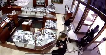 <p>This surveillance video gives us insight into a heroic act. Jewelry store employees fight back against 4 robbers.</p>

<p>As the robbers try to break into the store the jewelers bravely come at them hitting and kicking to get them to leave the store. At the start of the robbery, four young men enter the store, and a customer gets out of there quickly.&nbsp;</p>

<p>Suddenly, they begin breaking the glass of the displays to get the jewelry. The other thief goes towards another display, but the store owner comes and punches him to get him out. Suddenly we see the woman employee begin to push the guy away who is trying to steal from them. She kicks and hits, defending their store. Out of nowhere, the co-owner comes and, with a heavy chair, hits one of the robbers.&nbsp;</p>

<p>During the interview, the co-owner shares that she saw them and just picked up the chair to go attack and protect their store. Her brother is recovering from being hit in the head with a hammer.&nbsp;</p>

<p>She shares that many jewelry stores have been robbed and they have been advised to just let them take what they want, but they disagreed with that because this is their livelihood and they took charge and saved their inventory. There were other California-based robberies at jewelry stores where the thieves took a ton of products, however in this case they only got three rings.&nbsp;</p>

<p>The bravery and strength that these three workers took to protect the integrity of their store are inspiring. Watching them reminds us that we are called as Christians to stand up for what is right, even if it is hard.&nbsp;&nbsp;</p>

<p><em>&ldquo;He has shown you, O mortal, what is good. And what does the Lord require of you? To act justly and to love mercy and to walk humbly with your God.&rdquo; <a href="https://www.godtube.com/bible/Micah/6-8">Micah 6:8</a></em></p>
