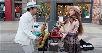 <p>The powerful song was originally released in 1984, but it wasn&rsquo;t until Jeff Buckley released the song on his 1994 album, &lsquo;Grace&rsquo; that the song really started to gain momentum.</p>

<p>Since that time, &lsquo;Hallelujah&rsquo; become a worldwide phenomenon and truly cemented itself in music history. Over the years, many artists have covered the tune and it&rsquo;s a popular song selection for auditions and showcases. The unique tune sounds like a perfect blend of a rock ballad and a gospel song.</p>

<p>&ldquo;Well it goes like this<br />
The fourth, the fifth, the minor fall and the major lift<br />
The baffled king composing Hallelujah<br />
Hallelujah, Hallelujah<br />
Hallelujah, Hallelujah&rdquo;</p>

<p>Today, Karolina Protsenko and Daniele Vitale Sax are putting their own spin on this iconic tune while entertaining passersby on the street. You may recognize Karolina from one of her many viral violin performances.</p>

<p>For years, she has shared her musical talents with the world through incredible covers such as <a href="https://www.godtube.com/watch/?v=1CBFCFNU">&lsquo;Unchained Melody&rsquo;</a> and <a href="https://www.godtube.com/watch/?v=YPDWG7NX">&lsquo;Can&rsquo;t Help Falling In Love.</a>&rsquo; Karolina is truly a talented teen and the Internet seems to agree. With over 10 million views across social media, Karolina is making a name for herself as an artist on the rise.</p>

<p>So many people all around the world connect with Karolina and her unique talent.</p>

<p>One person <a href="https://www.youtube.com/watch?v=EfMN0os7Xh0">said</a>, &ldquo;Another exhibition of brilliance is delivered by our cute little princess, Karolina your talent is absolutely unmatched and God gifted.&rdquo;</p>

<p>Another <a href="https://www.youtube.com/watch?v=EfMN0os7Xh0">wrote</a>, &ldquo;Karolina and Daniele play Hallelujah so well. It truly is a emotional and beautiful song.&rdquo;</p>

<p>There&rsquo;s no doubt that Karolina has a special gift and I&rsquo;m so glad to hear her teaming up with other talented artists and delighted people all over the globe.&nbsp;</p>
