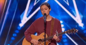 <p>Check out this incredible video. A 19-Year-Old singer with a speech impediment leaves everyone in tears during her AGT Audition.</p>

<p>At the start of this clip, a young woman is asked what her name is. She struggles to respond, Amanda. They ask how old she is, and she responds that she is 19. She shares that she is from Connecticut.&nbsp;</p>

<p>Amanda tells the judges and audience, &ldquo;As you can probably tell, I have a bit of a speech impediment.&rdquo; Amanda gets very vulnerable about her disability. In the past, it caused her to want to hide. However, she discovered that she does not stutter when she sings.&nbsp;</p>

<p>Amanda says that she is going to be singing an original song about the hard times she faced and the purpose in them. The audience cheers.</p>

<p>As Amanda stands there with her guitar, the judges are already emotional. She plays a beautiful guitar intro. Her voice is angelic. Amanda&rsquo;s song is like a bird that has flown out of a cage. She is authentic, lovely, and has such a pure tone.&nbsp;</p>

<p>As she sings, this message of not changing the hardships that she has been through, but embracing who she is, the audience is moved. When she finishes her song, the audience stands and cheers with the judges.&nbsp;</p>

<p>Amanda sheds tears as she shares that she did not think she was good enough ever to do anything like this when she was younger. Each judge raves about her talent and her boldness. They love her performance. Her dad supports her and goes out to give her a hug at the side of the stage.</p>

<p>Amanda&rsquo;s message aligns with God&rsquo;s. The Lord created us beautifully and wonderfully. Even though we live in a sinful and broken world, Heh came to us. We have become His own children and He calls us out of shame and darkness and into the glorious light of Jesus. There is no condemnation for those who are in Christ Jesus.</p>

<p><em>&ldquo;Therefore, there is now no condemnation for those who are in Christ Jesus.&rdquo; <a href="https://www.godtube.com/bible/Romans/8-1">Romans 8:1</a></em></p>

