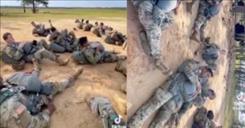Group Of Soldiers Sings A Cappella Rendition Of 'My Girl