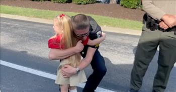 <p>She says her dad was sweet, and she misses him immensely so a few of his fellow co-workers did something extra special. Police officers line up to escort the daughter of a fallen cop on her first day of kindergarten. It&rsquo;s a day Anna Stolinsky will never forget.&nbsp;</p>

<p>As Anna got ready for her first official day of school, a few dozen others were doing the same. You see, Anna&rsquo;s daddy, La Vergne Police Lieutenant Kevin Stolinsky, passed away last year in the line of duty due to a tragic medical emergency.&nbsp;</p>

<p>Knowing that the first day of school will be forever ingrained in her memory, Tennessee police officers wanted to make sure she knew how much she is loved. They took time out of their day to line the sidewalks to help send her. It certainly doesn&rsquo;t replace her father, but it is a moment she will never forget.&nbsp;</p>

<p>You get to witness what loving others looks like in this special video as officers of all different departments lined up to send Anna off on her first day. She was given hugs and high-fives all the way to the door.&nbsp;</p>

<p>When she was asked about her special day, she said she was happy to see everyone but at the same time it made her sad because it reminded her of her daddy, whom she doesn&rsquo;t get to see anymore. She wished she could see him again. We pray the same thing too. She was definitely &lsquo;Daddy&rsquo;s little girl.&rsquo;</p>

<p>Though she will live a lifetime without her father, she knows there are others who will always be watching out for her. But the best part for her is knowing she will one day see her father again in heaven. Thank God for the hearts of these police officers and the kindness they showed this sweet little girl by making her first day of school extra special.&nbsp;</p>

<p><em><a href="https://www.godtube.com/bible/revelation/21-4">Revelations 21:4</a> &lsquo;He will wipe every tear from their eyes. There will be no more death or mourning or crying or pain, for the old order of things has passed away.&rdquo;</em></p>
