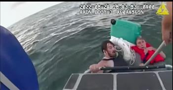 <p><a href="https://en.wikipedia.org/wiki/Boston_Harbor">Boston Harbor</a> Police Officers respond and save a father and son as they cling to their cooler in frigid water, and there isn&rsquo;t much time to spare!&nbsp;</p>

<p><a href="https://www.nbcboston.com/news/local/they-are-heroes-father-son-rescued-from-boston-harbor-reunite-with-officers-who-saved-them/2819945/#:~:text=Joseph%20Azeredo%20and%20his%20son,rescued%20them%20from%20the%20water">76-year-old Joseph Azeredo and his son 41-year-old, Tommy Azeredo</a>, were lobster fishing off of the coast of <a href="https://www.bostonpreservation.org/advocacy-project/graves-light-and-fog-signal-station">Graves Light Island</a>, approximately 8 miles from <a href="https://en.wikipedia.org/wiki/Port_of_Boston">Boston Seaport</a>, when disaster struck. Their lobster lines got tangled in the motor of the boat, Tommy working for nearly half an hour trying to free the ropes.&nbsp;</p>

<p>However, before he could, their boat hit rocks and began to take on water. Within minutes, the <a href="https://www.gradywhite.com/models/">28-foot Grady</a> had sunk, and the men were in the water struggling to stay afloat! Body camera footage captured the desperation of the moment, as well as the life-saving rescue!</p>

<p>Watch as Officers Stephen Merrick and Garrett Boyle rescue Joseph and Tommy after getting the 911 call. As the police boat approaches the two in the water, Tommy and Joseph grab onto a rail on the side of the boat.&nbsp;</p>

<p>They&rsquo;d been treading water and staying above water by holding onto their Igloo cooler and a buoy for 15 minutes when the officers located them!</p>

<p>Officer Boyle explains that time is critical in these types of emergencies. Minutes can make the difference between life and death. Tommy insists that the patrolmen pull his dad out of the water first.&nbsp;</p>

<p>Dad Joseph wears a life jacket, but <a href="https://www.nbcboston.com/news/local/they-are-heroes-father-son-rescued-from-boston-harbor-reunite-with-officers-who-saved-them/2819945/#:~:text=Joseph%20Azeredo%20and%20his%20son,rescued%20them%20from%20the%20water">Tommy does not</a>; Tommy had taken his off to escape the boat&rsquo;s cabin when it sank, the life jacket preventing him from swimming out of the boat at the time. Once Joseph is safe, Tommy is pulled onto the boat. What a terrifying experience!</p>

<p>The Azerados were extremely grateful to Officers Merrick and Boyle, as well as to their Igloo cooler! The four men met a few days after the accident. Thankfully, their injuries were minor.&nbsp;</p>

<p>But, the experience will last a long time in their minds. <a href="https://www.nbcboston.com/news/local/they-are-heroes-father-son-rescued-from-boston-harbor-reunite-with-officers-who-saved-them/2819945/#:~:text=Joseph%20Azeredo%20and%20his%20son,rescued%20them%20from%20the%20water">Tommy said</a>, &ldquo;No more lobster. We&rsquo;re selling those. We&rsquo;ll just stick to fishing&hellip; That&rsquo;s what we&rsquo;ll do.&rdquo;</p>

<p><em>&ldquo;He rescues and he saves; he performs signs and wonders in the heavens and on the earth. He has rescued Daniel from the power of the lions.&rdquo;&rdquo; <a href="https://www.godtube.com/bible/daniel/6-27">Daniel 6:27</a></em></p>
