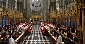 <p>It was an emotional day learning of Queen Elizabeth II&rsquo;s passing. In this video, the royal family sings, &ldquo;The Lord is My Shepherd&rdquo; during the queen&rsquo;s funeral.</p>

<p>It is encouraging to see royalty and national leaders all singing to the King of kings. In this clip, we see the royal family singing at the funeral service for the queen.&nbsp;</p>

<p>Standing in the ornate sanctuary, people everywhere wearing black and paying their respects to the Queen, who is laid to rest in her dignified coffin. There are clips zooming in on specific family members as they sing. Most appear to be familiar with the song and are singing along.&nbsp;</p>

<p>There is a stunning clip from the top of the sanctuary scaling down, revealing the beauty in the architecture of the chapel. Then, the camera zooms in on her beautiful crown and jewels laid on her coffin.&nbsp;</p>

<p>It is precious seeing Prince William and his family singing along. Little George appears so sincere in his worship. There are gorgeous flowers laid out on the late monarch&rsquo;s casket with pink and red blooms.&nbsp;</p>

<p>This is a moment of holiness and reverence captured on film. We are able to get a look into the service honoring the life of the queen and ultimately giving glory to God.&nbsp;</p>

<p>I am certain this hymn brought great comfort to loved ones knowing that Queen Elizabeth II is now with her Good Shepherd. This hymn was composed by Francois Rous and is a Scripture song coming from Psalm 23.</p>

<p><em>&ldquo;The Lord is my shepherd; I shall not want.&nbsp; He makes me lie down in green pastures. He leads me beside still waters.&nbsp; He restores my soul. He leads me in paths of righteousness for his name&#39;s sake.&rdquo; <a href="https://www.godtube.com/bible/Psalms/23-1">Psalm 23:1-3</a></em></p>
