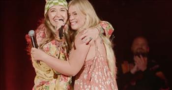 <p>Check out this official video of Lauren Daigle singing 'Remember' with America&rsquo;s Got Talent viral singer Ava Swiss.</p>

<p>&ldquo;In the darkest hour when I cannot breathe, fear is on my chest, the weight of the world on me<br />
Everything is crashing down, everything I had known, when I wonder if I&rsquo;m all alone<br />
I remember, I remember, You have always been faithful to me, I remember, I remember<br />
Even when my own eyes could not see, You were there, always there&rdquo;</p>

<p>What a beautiful song! And these two talented women sound absolutely incredible when singing it together.</p>

<p>While performing at the iconic Red Rocks Amphitheater in Colorado, Lauren Daigle surprised the audience by bringing up former America&rsquo;s Got Talent contestant Ava Swiss to sing with her on stage.</p>

<p>&ldquo;Somebody sent me this video, and I was like, &lsquo;Oh my gosh, what a talent. What a beauty. What a moving story. Please help me welcome to the stage Miss Ava Swiss!&rdquo; Lauren said while introducing Ava.</p>

<p>Part of Ava&rsquo;s story is that she is an Oxford High School shooting survivor, and she has shared that Lauren Daigle&rsquo;s &lsquo;Remember&rsquo; helped guide her through her experience. After the two performed the song together on stage, Lauren presented her with a check for $25,000 for the non-profit organization called 42 Strong.</p>

<p>The organization was started by one of the victim&rsquo;s families whose mission it is to &ldquo;create a better future by helping students develop a greater sense of purpose, community, and resilience.&rdquo; Additionally, another $25,000 was donated to Colorado&rsquo;s Healing Fund &ndash; an organization whose mission is to &ldquo;provide immediate and long-term support to victim&rsquo;s families and survivors&rdquo; in the aftermath of mass violence.</p>

<p>This touching performance and generous act of kindness will bring tears to your eyes. And we hope that Lauren Daigle&rsquo;s song 'Remember' was able to bring you some encouragement while listening to it today.</p>
