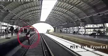 <p>Can you say you&rsquo;ve survived being run over by a train? One man in Argentina barely escapes death after falling onto the train tracks at a train station. In this harrowing video, you&rsquo;ll see how God provided an absolute miracle for this gentleman.&nbsp;</p>

<p>A man was standing at the train station waiting for his train to arrive when he suddenly loses his balance and falls into the tracks right at the same time as the train comes.&nbsp;</p>

<p>He was on the platform, and the next moment, he was lying on the tracks with the train barreling right over top of him. How he managed to align himself in between the tracks is truly a miracle.&nbsp;</p>

<p>When rescuers arrived to help the man, they assumed it would be a grim and devastating rescue. What they found was the man only had minor bruises on his legs and arms. He was then kept in the hospital for twenty-four hours for observation before being released to go home, safe and sound.&nbsp;</p>

<p>God&rsquo;s word talks about his provision and protection all the time. In Genesis, God promises to protect Abraham. In Exodus and he sends an angel to guide and protect his people. We read account after account of God saving his people from death and other dangerous situations.</p>

<p>And this ordeal caught on camera is a reminder that God still looks out for us and protects us today! God&rsquo;s protection was demonstrated in an unmistakable manner. I believe God directed his angels to protect this man from what could have certainly been a horrific death.&nbsp;</p>

<p>May we all take a moment and thank the good Lord for intervening and protecting this man, and may it be a reminder that we are under his protection too.&nbsp;</p>

<p><em><a href="https://www.godtube.com/bible/1-peter/1-5">1 Peter 1:5</a> &ldquo;And through your faith, God is protecting you by his power until you receive this salvation.&rdquo;</em></p>
