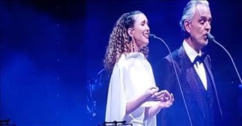 <p>Prepare to be amazed as Andrea Bocelli and Loren Allred perform a stunning rendition of &lsquo;Can&rsquo;t Help Falling In Love.&rsquo;</p>

<p>This iconic tune was originally recorded in 1961 for Elvis&rsquo; hit film &lsquo;Blue Hawaii.&rsquo; It skyrocketed to the top of the charts and spurred countless covers from artists all around the world.</p>

<p>&ldquo;Wise men say only fools rush in<br />
But I can't help falling in love with you<br />
Oh, shall I stay, would it be a sin<br />
Oh, if I can't help falling in love with you?&rdquo;</p>

<p>For decades, Andrea has been showcasing his incredible vocals with songs such as &lsquo;The Prayer&rsquo; and &lsquo;Time To Say Goodbye.&rsquo; After a 14-year hiatus from releasing an album, Andrea produced &lsquo;Si&rsquo; in 2018.</p>

<p>Loren Allred is actually the singing voice behind Rebecca Ferguson's character of Jenny Lind in the film, The Greatest Showman. Loren&rsquo;s rendition of &lsquo;Never Enough&rsquo; became a worldwide phenomenon and capitulated Loren to international recognition.</p>

<p>Today, these two powerhouse vocalists are performing an incredible duet of &lsquo;Can&rsquo;t Help Falling In Love.&rsquo; Just listen as their voices combine perfectly with the lyrics of this classic song.</p>

<p>&ldquo;Like a river flows, surely to the sea<br />
Darling, so it goes, some things are meant to be<br />
Take my hand, take my whole life too<br />
Oh, for I can't help falling in love with you&rdquo;</p>

<p>This is such a beautiful performance and I can only imagine the chills people received from hearing it live. I would love to hear another duet from this duo. Who else agrees?</p>
