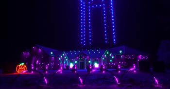 <p>You have to check out this amazing army of drones that create an epic Halloween light show above a festive house.</p>

<p>In this video, a man named Tom put together a spectacular light show in celebration of Halloween this year. His house is covered with lights, and they are all synchronized to light up at different times that go along with music &ndash; a Metallica song and the theme song from Ghostbusters!</p>

<p>You&rsquo;ll see singing pumpkins, light up gravestones, spiders, ghosts, and all sorts of Halloween related sights. And not to mention lasers and drones to add to the incredible light show &ndash; what a feast for the eyes!</p>

<p>It is amazing to see the drones above the house light up and create different shapes like characters from the hit TV show Stranger Things and iconic images from the movie Ghostbusters. This house truly is the most festive Halloween light display that I have ever seen!</p>

<p>Tom films his impressive light shows and shares the videos of them online. Many people have shared how incredible they think they are.</p>

<p>&ldquo;I have watched your Halloween and Christmas Light Shows for years. But this is a whole new level and I am loving it!&rdquo; <a href="https://www.youtube.com/watch?v=k0eHQe2KY3U">comments</a> one person on YouTube after watching the video. &ldquo;Amazing drone show, Tom. Blew my mind and brought joy to my heart! Thanks!&rdquo;</p>

<p>&ldquo;Every year you step it up and this year is jaw dropping,&rdquo; <a href="https://www.youtube.com/watch?v=k0eHQe2KY3U">writes</a> another person online. &ldquo;So wish I lived nearer to come and see it in person. Also love the drone fly around behind the scenes section. You guys really work hard!&rdquo;</p>

<p>Way to go, Tom! This whole production took an incredible amount of talent, effort, and dedication. And the work that he put into this light show is blessing so many people all over. What a fun way to celebrate this Halloween season, and we cannot wait to see what he does with his lights and drones for the next holiday!</p>
