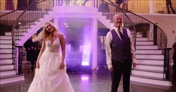 <p>Holy mostaccioli, check out this father-daughter wedding dance that turned into an epic viral routine! This dad and his girl set the bar super high when it comes to choreographed reception rug-cutting!&nbsp;</p>

<p>Meet Sean Swanson and his beautiful blonde daughter, Allie Mancuso! As the video begins, the pair is positioned at the bottom of a double staircase and in front of four white columns that stand directly below where both sets of stairs meet in the air.&nbsp;</p>

<p>There is fog rising from a smoke machine near the sound system nestled under the stairs. The setting is impressive!&nbsp;</p>

<p>They have chosen a traditional song for their dance. It&rsquo;s &ldquo;Butterfly Kisses&rdquo; by Bob Carlisle, and it&rsquo;s perfect! They chat and smile. Allie pats her dad&rsquo;s back, and he nods at what she says. There is a spin, two more, and a fourth as the two share a lovely, sweet dance.&nbsp;</p>

<p>But&hellip; At 1:18, we hear a record scratch and the music shifts to something completely different, and father and daughter look puzzled. Alas, they are teasing us, and it&rsquo;s all part of the plan!</p>

<p>Dad ditches his suit coat, and on cue the two are bouncing their heads like <a href="https://www.bing.com/videos/search?q=what+is+love+song+chris+kattan&amp;docid=608044529275857774&amp;mid=84302A7697B1AAD26B5A84302A7697B1AAD26B5A&amp;view=detail&amp;FORM=VIRE">Chris Kattan at The Roxbury</a> to &ldquo;What is Love.&rdquo; In rapid succession, Sean and Allie disco to &ldquo;Shake Your Groove Thing,&rdquo; make like <a href="https://www.bing.com/videos/search?q=mc+hammer+dance&amp;docid=608049399763058924&amp;mid=DBC8AC5C14AC6B947B4CDBC8AC5C14AC6B947B4C&amp;view=detail&amp;FORM=VIRE">MC Hammer</a> to &ldquo;U Can&rsquo;t Touch This,&rdquo; and tear it up with a mean <a href="https://en.wikipedia.org/wiki/Cotton-Eyed_Joe">Cotton-Eyed Joe</a>! These two are on fire!</p>

<p>Next, we get ballroom dancing, the robot, and a Swanson-Mancuso rendering of how to &ldquo;Jump On It.&rdquo; Fortunately, Allie wears ballet flats, which has to make all the fancy moves easier.&nbsp;</p>

<p>The fact that she&rsquo;s under a few layers of lace and tulle or satin doesn&rsquo;t slow her down a bit. Dad is equally energetic, and the two ooze personality through their fun facial expressions!&nbsp;</p>

<p>At 3:10, Allie mouths the next song/question to guests: &ldquo;<a href="https://www.youtube.com/watch?v=avcS0aYJ2a8">Y&rsquo;all Ready for This</a>&rdquo;? They may not be from outer space, as the song might indicate, but their dancing is definitely out of this world! Before long, Dad is channeling <a href="https://www.youtube.com/watch?v=k-HdGnzYdFQ">Tom Jones</a>!&nbsp;</p>

<p>This talented, creative duo takes us through a half dozen other song clips and dance bits over the next 70 seconds before bidding bye, bye, bye, compliments of NSYNC!&nbsp;</p>

<p>Dad turns away from Allie momentarily, and she gives him the sweetest, biggest hug from the back. It is adorable! High-fives and applause ensue!&nbsp;</p>

<p>What a wonderful gift they gave to each other during the preparation of their special song, and what a great time they gave to their friends and family on that special night! Hats off to Allie and Sean! Well done!</p>

<p><em>&ldquo;Then our sons in their youth will be like well-nurtured plants, and our daughters will be like pillars carved to adorn a palace.&rdquo; <a href="https://www.godtube.com/bible/psalms/144-12">Psalms 144:12</a></em></p>
