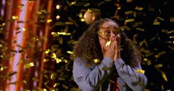 <p>Here&rsquo;s a video from Australia&rsquo;s Got Talent that&rsquo;s bound to leave viewers in tears when a sweet 16-year-old contestant breaks down during her audition before returning to earn The Golden Buzzer. This one is a treasure!</p>

<p>Judge Kate Richie, sitting on the <a href="https://www.who.com.au/australias-got-talent-2022">panel</a> alongside Australian actor Shane Jacobson and Britain&rsquo;s David Williams and Alesha Dixon, welcomes Breanna Lee and tells her to begin whenever she&rsquo;s ready.&nbsp;</p>

<p>Before doing so, though, Breanna looks to her left for encouragement from her two male supporters. They stand with host Ricki-Lee Coulter, one wearing a t-shirt with the words &ldquo;Get Up, Stand Up, Show Up.&rdquo;</p>

<p>Breanna sings Cyndi Lauper&rsquo;s &ldquo;<a href="https://genius.com/Cyndi-lauper-true-colors-lyrics">True Colours</a>.&rdquo;&nbsp; Breanna&rsquo;s voice is angelic, and her eyes convey an understanding of the song on a deeper level. At 50 seconds, David closes his eyes and opens them as if attempting to absorb the music Breanna makes. The crowd loves Breanna, but the applause seems to disarm her, and she falters.</p>

<p>Breanna looks to her cheering section. The t-shirted man tells her to keep going, but she is now in tears and terrified. Alesha asks the orchestra to stop the music, and Kate and Ricki-Lee join Breanna on stage. The two comfort her, and the audience and David assure her that they&rsquo;d like to hear more. Breanna calms and agrees to try again.</p>

<p>With renewed strength, Breanna sings the first two stanzas, and the crowd goes wild. Her voice is lovely and rich, her rendering authentic and real. At 3:05, though, there is another surprise. Breanna begins singing parts of the chorus in her native language!&nbsp;</p>

<p>When the song is finished, the teary-eyed beauty from Melbourne seems not to understand how well she&rsquo;s done&mdash;in spite of the rousing applause and the thumbs-ups from her fans. But the audience gets it. In fact, they exhort the judges to use The Golden Buzzer!&nbsp;</p>

<p>David hears them and delivers exactly what they want at 4:35. Breanna has been fast-tracked to the semi-finals! Gold confetti rains down on this young woman, and she is overjoyed! Her family members smother her in hugs and loving accolades. Her smile is precious, and the moment is priceless!</p>

<p>Ms. Breanna is a <a href="https://www.dailymail.co.uk/tvshowbiz/article-11296579/Australias-Got-Talent-star-Breanna-Lee-awarded-Golden-Buzzer-David-Walliams.html">student and lives with her foster family</a>. They were the ones who encouraged her to sing her chosen song partially in her indigenous language. Here are four lines from &ldquo;True Colours.&rdquo;</p>

<p>In a world full of people<br />
You can lose sight of it all<br />
And the darkness inside you<br />
Can make you feel so small</p>

<p>Motivated by a desire to show other First Nation kids and teens in foster care that they can reach their dreams, Breanna may very well be on the way to making all of hers come true!</p>

<p><em>&ldquo;Have I not commanded you? Be strong and courageous. Do not be afraid; do not be discouraged, for the Lord your God will be with you wherever you go.&rdquo;&rdquo; <a href="https://www.godtube.com/bible/joshua/1-9">Joshua 1:9</a></em></p>
