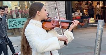 <p>This sweet little girl has taken the internet by storm with her God-given musical talent. &lsquo;The Sound of Silence by young violinist Karolina Prosekno is a moment you don&rsquo;t want to miss. Karolina plays the violin in the same way as we breathe. It&rsquo;s a breath of fresh air that will bring you incredible joy.&nbsp;</p>

<p>Little miss Karolina has been playing the violin since the tender age of six years old. She is from Ukraine and is a child prodigy of music. God has blessed this sweet little child with the gift of music and she truly is taking the world by storm. Her YouTube channel states &ldquo;She is a phenomenal violin prodigy. Karolina plays violin with passion and her smile is contagious. Her music will make you feel better from the very first chord.&rdquo;&nbsp;</p>

<p>This sweet child was born in war-torn Ukraine, and Karolina&rsquo;s parents brought her to the United States in 2015 so she could be classically trained in the violin. She then began busking in 2017 on the streets of California</p>

<p>We couldn&rsquo;t agree more. And if you&#39;re a little skeptical, this video will prove it. She plays &lsquo;The Sound of Silence&rsquo; with grace, poise, and ease despite playing on a busy city street. Dressed in a fluffy white coat that covers a deep red crimson dress, she hugs her violin as if it were the sunshine or the air we breathe. The way she plays the violin is as if there is nothing sweeter or more precious in the world. The best part is the way the notes sing in the air. It&rsquo;s proof of just how blessed and talented this sweet child is. I do believe Simon and Garfunkel would give her a round of applause.&nbsp;</p>

<p>Karolina practices the violin two to three hours a day and yearns to be a well-known violinist who can play pop songs by ear. She played more than 200 cover songs in the past year. And it&#39;s no wonder why she does it. Karolina truly embodies the God-given gift of music. What are your thoughts? We hope you adore this sweet child&rsquo;s gift and thank God for Karolina&rsquo;s God-given talents.</p>
