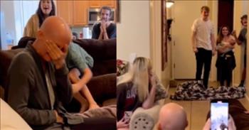 <p>Children can be difficult, stressful, expensive and tiring at times. Despite this, most parents would still do anything they could for their children. A parent&rsquo;s love for their child is an unfailing kind that endures time and distance. A video on social media shows the kind of long-lasting love a parent has for a child.</p>

<p>A <a href="https://www.instagram.com/reel/CnStZlZqiC4/?igshid=MDJmNzVkMjY%3D">video posted on Instagram</a> shows the absolute joy and surprise on a parent&rsquo;s face after an unexpected encounter with her child. The video is of a parent reuniting with her child after being apart for 2 years, <a href="https://www.instagram.com/reel/CnStZlZqiC4/?igshid=MDJmNzVkMjY%3D">according to the video&rsquo;s caption</a>.</p>

<p>The video shows what appears to be a small family gathering or party. People fill the small room, with individuals sitting or standing in various spots.&nbsp;</p>

<p>The short clip continues as a woman sits on a couch, looking down a hallway as somebody holds up a rug. Everyone in the room stares in the direction of the rug as it dangles in the air expectantly. The rug soon after drops, but there is nothing. Party attendees share a laugh as they were all obviously expecting something!</p>

<p>After being directed to hold on for just a few seconds, a man picks up the carpet off the floor. It&rsquo;s time to give it one more attempt. It&rsquo;s time for take two.</p>

<p>The carpet drops for the second time. Now, we see a man and a woman holding a baby. Following the big reveal, the camera switches positions. The camera now shows us the woman on the couch who has immediately burst into tears.</p>

<p>Seconds later and mom and son share in an extended and loving embrace.&nbsp;</p>

<p>What a sweet, heartfelt reunion! There likely wasn&rsquo;t a dry eye in that entire room.&nbsp;</p>

<p><em><a href="https://www.godtube.com/bible/deuteronomy/5-16">Deuteronomy 5:16</a> &ldquo;Honor your father and your mother, as the Lord your God has commanded you; that your days may be prolonged, and that it may go well with you, in the land which the Lord your God gives you.&rdquo;</em></p>
