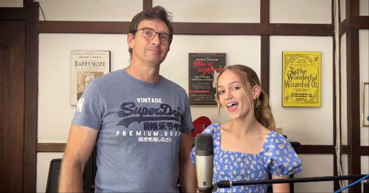 Father-Daughter Duet to Olivia Newton-John’s ‘Hopelessly Devoted To You’