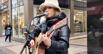 <p>Christian musician Lauren Daigle scored a massive hit several years ago with &ldquo;You Say&rdquo; and it is now a popular target for covers, including one by a talented teenager in Ireland.</p>

<p>Allie Sherlock treats those passing by to a performance of Lauren&rsquo;s smash hit &ldquo;You Say,&rdquo; as she plays the guitar and sings the beautifully written lyrics. Soon after Allie starts playing and singing the first verse, Allie starts amassing a crowd. Some people are spotted filming the young woman&rsquo;s performance with their phones.&nbsp;</p>

<p>The lyrics aren&rsquo;t the only delightful elements in the video. The Irish teen&rsquo;s voice is outstanding. The young woman&rsquo;s voice sounds very similar to Lauren&rsquo;s as she belts out the lyrics to those who have gathered to take in the free sidewalk concert.&nbsp;</p>

<p>As odd as it may sound, while Allie does sound like Lauren in the verses, she switches things up for the chorus. When Allie reaches the song&rsquo;s chorus and hits the song&rsquo;s high notes, her voice will likely remind listeners of another popular singer: Miley Cyrus.&nbsp;</p>

<p>&ldquo;You say I am loved when I can&rsquo;t feel a thing<br />
You say I am strong when I think I am weak<br />
And you say I am held when I am falling short&rdquo;</p>

<p>The song, about life's highs, lows and pressures, is very well executed. The Irish teen possesses a poise and professionalism not usually seen in someone so young.&nbsp;</p>

<p>The video also shows that Allie may have won herself a devoted fan. For the last minute of the nearly four-minute clip, a young child stands just a few feet away on her right side. He is absolutely captivated and cannot take his eyes off her!</p>

<p>&ldquo;You Say&rdquo; is a powerful song with a message about the love, mercy and grace of Christ. He is always faithful and will never leave us or forsake us.&nbsp;</p>

<p><em><a href="https://www.godtube.com/bible/psalms/40-3">Psalm 40:3</a> &ldquo;He has put a new song in my mouth, even praise to our God. Many shall see it, and fear, and shall trust in Yahweh.&rdquo;</em></p>
