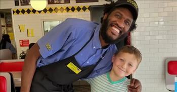 <p>One child saw a friend in need, so he stepped up and came through in a big, big way.</p>

<p>Everyone has their favorite restaurant and a preferred dish at that establishment. For one young man, his restaurant of choice is Waffle House. But in addition to a favorite Waffle House meal, 8-year-old Kayzen Hunter also has a preferred Waffle House employee.&nbsp;</p>

<p>So, when Kayzen learned that his favorite waiter &ndash; Devonte Gardner - was going through some hardships, Kayzen knew he needed to help his friend out. And so, he did, helping to raise more than $70,000 for Devonte.&nbsp;</p>

<p>Devonte, as the video posted to <a href="https://www.youtube.com/watch?v=C1UWUGjvmss">YouTube mentions</a>, was experiencing car trouble, forcing him to walk or ask for a ride to work. Additionally, due to black mold, Devonte and his two children had to vacate their apartment and live in a motel.&nbsp;</p>

<p>Kayzen told his mother they needed to start a GoFundMe to help Devonte and his family out during their time of need. At first, the goal was $5,000, but that number was reached quickly.&nbsp;</p>

<p>Kayzen told Good Morning America (GMA) why he likes Devonte Gardner so much.</p>

<p>&ldquo;Because he&rsquo;s really funny. He treats everyone with respect,&rdquo; <a href="https://www.youtube.com/watch?v=C1UWUGjvmss">Kayzen said</a>.&nbsp;</p>

<p>Devonte, Kayzen&rsquo;s favorite waiter at Waffle House, mentioned their friendship was almost immediate.&nbsp;</p>

<p>&ldquo;Kayzen&rsquo;s a great guy,&rdquo; <a href="https://www.youtube.com/watch?v=C1UWUGjvmss">Devonte said</a>. &ldquo;Ever since I met him, the first time I met him, when he came to my Waffle House, we connected and bonded from right there.&rdquo;</p>

<p>When Devonte initially learned about the thousands of dollars raised for him, his mouth fell open and he began crying.&nbsp;</p>

<p>&ldquo;There are some good people in this world,&rdquo; Devonte said.</p>

<p>Devonte told GMA that whenever Kayzen graduates, whether elementary school, middle school, high school or college, he&rsquo;ll be in attendance to support his friend.</p>

<p>A little bit of love, kindness, and&hellip;.some delicious food can change someone&rsquo;s life forever.&nbsp;</p>

<p><em><a href="https://www.godtube.com/bible/ephesians/4-32">Ephesians 4:32</a> &ldquo;And be kind to one another, full of pity, having forgiveness for one another, even as God in Christ had forgiveness for you.&rdquo;</em></p>
