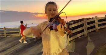 <p>One teenage violin prodigy put on a stunning performance for people out enjoying an evening stroll.</p>

<p>Karolina Protsenko is a 14-year-old with a love, passion and obvious talent for the violin. On her <a href="https://www.youtube.com/@KarolinaProtsenkoViolin/videos">YouTube page</a>, Karolina has hundreds of videos displaying her jaw-dropping expertise on the stringed instrument. Those videos, showing off her immense musical ability, have racked up millions of views.</p>

<p>One of <a href="https://www.youtube.com/watch?v=NUQh8AF_yts">her latest videos</a> shows the young woman covering Diego Verdaguer&rsquo;s &ldquo;Volver&eacute;, which Karolina&rsquo;s video labels as &ldquo;the saddest song in the world.&rdquo;</p>

<p>Even before she gets into the song, several people stepped up to show appreciation for the young lady&rsquo;s efforts, placing money in a container near her feet.&nbsp;</p>

<p>Once she does get into the song, Karolina&rsquo;s playing is beautiful, moving and simply unbelievable. She exhibits such expertise and confidence during her performance that is staggering and rarely seen in someone of her young age.&nbsp;</p>

<p>Additionally, and most importantly, the young woman is enjoying herself. She flashes several smiles at the camera while playing the violin.&nbsp;</p>

<p>At the conclusion of the song, the handful of people that have gathered to take in the awesome performance show their approval by giving her a well-deserved round of applause!</p>

<p>Others who commented on Karolina&rsquo;s video were also blown away by her expert-level violin playing.&nbsp;</p>

<p>&ldquo;This Young Lady is one of the Greatest Talents anywhere. She sounds like someone who has played the Violin for Decades,&rdquo; one person wrote.</p>

<p>&ldquo;Karolina is a true virtuoso! Definitely one of the greatest violinists ever! Such beauty, skill and feelings. Unmatched!&rdquo; a second person added.</p>

<p>Another person commented they have followed Karolina on YouTube for a while and have enjoyed watching her musical transformation.</p>

<p>&ldquo;I&rsquo;ve watched this young woman now grow both musically and in age on YouTube. It&rsquo;s amazing how much better she&rsquo;s become. I love the music,&rdquo; a third person posted.&nbsp;</p>

<p><em><a href="https://www.godtube.com/bible/psalms/105-2">Psalm 105:2</a> &ldquo;Sing to him, sing psalms to him: talk you of all his wondrous works.&rdquo;</em></p>
