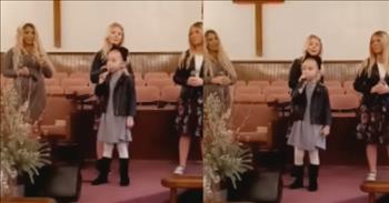 <p>It&rsquo;s something they love to do, praising God morning, noon, and night. You&rsquo;ll love &lsquo;The Blood Covered It All&rsquo; church performance from the Detty Sisters. The girls have loved Jesus from the time they could walk. The oldest, Peyton, is 11. Caidence (Cadie) is 9, followed by Lily, who is 5. And the baby of the family is 3-year-old Sophia, who goes by her nickname Curly.</p>

<p>If you ask them if they want to praise Jesus forever, the answer is a resounding yes. Both Peyton and Cadie, accepted Jesus at the age of 7. How did they fall in love with Jesus? The girls grew up around praise in worship, thanks to their mother Amber Detty.&nbsp;</p>

<p>She would say what they do at home is no different than at church or anywhere else. She had worship music playing at home and especially in the car. One of the first songs Peyton and Cadie learned to sing by heart was &lsquo;Can&rsquo;t Cross the Bloodline&rsquo; when they were 4 and 2 years of age. Amber had the song on repeat in the car.&nbsp;</p>

<p>Those seemingly mundane moments of riding in the car and listening soaked into the ears of her little girls. They had learned every word by heart.&nbsp;</p>

<p>Soon, their enthusiasm for Christ caught the attention of others. They began performing at church. In 2018, Amber felt the call to do something unique with her family. Amber sensed God <a href="https://thedettysisters.com/about/">saying</a>, &ldquo; What we are doing at our church and in our home, I want you to share it with the world. That is exactly what we began to do.&rdquo;&nbsp;&nbsp;</p>

<p>The Detty Sisters group was born. It took Amber out of her comfort zone, but she wanted to honor God in what their calling. From their humble beginnings of singing in the car to singing in church, the family is now booked months in advance for their special way of praising God. They recently released their first album, &lsquo;In The Meantime,&rsquo; and they are working on their second album.&nbsp;</p>

<p>You will love watching one of their first performances, &lsquo;The Blood Covered It All.&rsquo; It will capture your heart in their genuine love for Jesus with their sweet voices.&nbsp;</p>

<p><em>&ldquo;But if we walk in the light, as he is in the light, we have fellowship with one another, and the blood of Jesus his Son cleanses us from all sin,&rdquo; <a href="https://www.godtube.com/bible/1-john/1-7">1 John 1:7</a>.&nbsp;</em></p>
