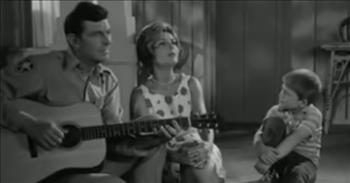 <p>Characters on a beloved television show sang an old, popular folk song.</p>

<p><em>The Andy Griffith Show</em> is one of the most iconic television shows ever. Even nearly 50 years after it ended, the program and its iconic whistled theme song remain extremely popular. It&rsquo;s not hard to find one or even several channels playing those black-and-white reruns featuring Andy, Aunt Bee, Opie, Barney and the whole Mayberry gang.</p>

<p>A <a href="https://www.youtube.com/watch?v=FMJGuaNbXJ4">clip posted to YouTube</a> from The Andy Griffith Show features characters giving a musical performance and it&rsquo;s not the program&rsquo;s beloved theme song. In the clip, three characters &ndash; Andy, Opie and Peggy McMillian &ndash; all sit on the porch as &ldquo;Down in the Valley&rdquo; is sung.</p>

<p>Peg sings the lyrics to the folk song as Andy assists by playing the guitar. She has a terrific voice, which fits well with the song&rsquo;s somewhat melancholy lyrics.&nbsp;</p>

<p>Later, in the clip, near the end of the song, Andy joins and sings a few lines. Little Opie doesn&rsquo;t take part in the musical performance. Instead, he sits silently and takes in Peg&rsquo;s singing and Andy&rsquo;s strumming on the guitar.&nbsp;</p>

<p>Peg, according to the video&rsquo;s description, played Andy&rsquo;s girlfriend. She was entrusted with looking after the two gentlemen as the incomparable Aunt Bee was out of town.</p>

<p>While the song is not nearly as memorable or catchy as the program&rsquo;s inventive and earworm theme song, the lyrics are still beautifully written.</p>

<p>&ldquo;Angels in heaven know I love you<br />
Know I love you, dear, know I love you<br />
Angels in heaven know I love you&rdquo;</p>

<p>Whenever people think of music and The Andy Griffith Show, they will instantly think of its theme song. But this clip is a good reminder that the show implemented more musical elements than just that song during its run.&nbsp;</p>

<p><em><a href="https://www.godtube.com/bible/ephesians/5-19">Ephesians 5:19 </a>&ldquo;Speaking to yourselves in psalms and hymns and spiritual songs, singing and making melody in your heart to the Lord.&rdquo;</em></p>

