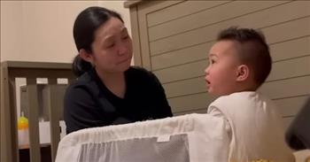 <p>One young child had a cute and surprisingly very introspective discussion with his mother about emotions, feelings and choices.</p>

<p>It&rsquo;s easy to overlook a child&rsquo;s temper tantrum or any other instance in which they act out for attention. However, children, even at a young age, possess a lot of emotional intelligence. Often, they can express themselves with a stunning amount of clarity and coherence.</p>

<p>In a <a href="https://www.youtube.com/watch?v=UfApzcvPVlg">video posted to YouTube</a>, a 4-year-old child sat down and had a remarkably deep conversation with his mother about emotions, processing them and life in general.&nbsp;</p>

<p>The short and cute video begins with the little guy addressing his mother, telling her how much she hurt his feelings. He also explains how his feelings at the time affected his decision and &ldquo;why he didn&rsquo;t want to make this, a smart choice.&rdquo;</p>

<p>The video then cuts to the child and his mother sitting down, having a face-to-face conversation. He explains that he was crushed when he was unable to go outside. However, the boy&rsquo;s mother responds to the youngster that his not being allowed to go outside was the result of his actions.&nbsp;</p>

<p>The mother is using this episode to teach her son a life lesson. It&#39;s one that will serve him well throughout the rest of his days. The 4-year-old is learning that his choices &ndash; good or bad &ndash; come with consequences.&nbsp;</p>

<p>He then tells his mother that his sadness eventually turned into something else.</p>

<p>&ldquo;But after I was a little bit sad, I was a little bit upset, more than you know,&rdquo; the child says.&nbsp;</p>

<p>The mother then uses this occasion to dispense another life lesson. No one ever gets what they want all the time, mom responds.&nbsp;</p>

<p>Mom also explains that life is filled with emotional situations like that at times. People get upset, become angry and even shed a few tears.&nbsp;</p>

<p>The child answers his mother stating, &ldquo;That&rsquo;s emotions, mamma.&rdquo;</p>

<p>What a beautiful and short video, which perfectly illustrates how intelligent and perceptive children are to feelings and situations.&nbsp;</p>

<p><em><a href="https://www.godtube.com/bible/proverbs/22-6">Proverbs 22:6</a> &ldquo;Train up a child in the way he should go: and when he is old, he will not depart from it.&rdquo;</em></p>

