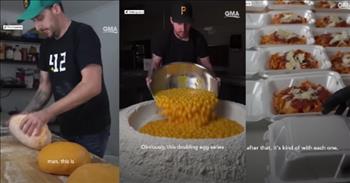 <p>One man&rsquo;s mesmerizing TikTok pasta videos led him to feed the hungry in his community.</p>

<p>Ryan Peters started out by creating a challenge for himself that involved him making pasta. &ldquo;This is day 1 of a new series I&rsquo;m starting, where for every batch of pasta dough that I make in this series, the amount of egg yolks are going to double every single time,&rdquo; he explains in his TikTok video. &ldquo;In my head, I was going to make it to 512 eggs. That was going to be my cap. And clearly, here we are at over 2,000. So, I did not listen to myself.&rdquo;</p>

<p>Ryan continued to double the eggs in his pasta-making videos, and the amount of pasta became overwhelming.</p>

<p>&ldquo;When we had 512 eggs, that&rsquo;s when I was like, man, this is way more pasta than me or my friends or family need or want. I was like, man, this could be a great opportunity for me to give back,&rdquo; Ryan shared.&nbsp;</p>

<p>&ldquo;I got in contact with this organization called &lsquo;Outreach Arms&rsquo; that basically just takes food donations from all sorts of places and then just distributes them to the people in the city. They will literally walk around downtown at times and just hand out food to the people that need food. So, for that 512 batch, I teamed up with them and brought them a bunch of food. After that, I&rsquo;ve been able to connect with other organizations as well.&rdquo;</p>

<p>Ryan has been able to make so many delicious pasta meals for people in need, and he says that nothing beats the impact that you feel when you give back to your community.</p>

<p>&ldquo;Obviously, this doubling egg series can&rsquo;t go on forever, but I think that the impact that I give can. Give back to my community in whatever way, just because of how inspired I&rsquo;ve been through this. I think that has to continue, and it will continue.&rdquo;</p>

<p>What a creative way to do something that he loves to do while blessing others!</p>
