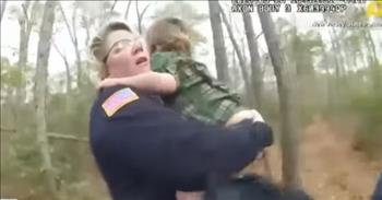 <p>The amazing moment lost a 4-year-old boy, and his dog are found in the woods.</p>

<p>In this dramatic video, we see a body cam in the heart of the woods running towards a crying little boy. The poor preschooler has been lost in the woods. The mother picks up her son and holds him, and the boy says that he lost his shoe. The two are reunited, and you hear a sigh of relief from the mom.&nbsp;</p>

<p>In the report, a New Jersey woman lost her 4-year-old son, and he and the labrador had been missing for one hour. The mom is seen running in the forest with the police rescue, quickly looking around for her boy.</p>

<p>As they hear a noise, they begin running toward the sound of the dog and boy. The two are unharmed and thankfully safe, not reunited with Mom. This is the kind of event that is a parent&rsquo;s worst nightmare, and we see the encouragement of the mother not being alone in her quest to find her son. Thankfully they were able to hear the boy and rescue him.&nbsp;</p>

<p>Viewing this video reminds us of the great rescue that God has for us. We were once lost but now are found. In this clip we witness a visual of what it is like for us. We are like the little boy lost in the woods.&nbsp;</p>

<p>Without Christ we are stuck in the midst of our sin. However, Jesus gives us hope that He has provided a way out through His death on the cross and by His resurrection.</p>

<p><em>&ldquo;Just so, I tell you, there is joy before the angels of God over one sinner who repents.&rdquo; <a href="https://www.godtube.com/bible/Luke/15-10">Luke 15:10</a></em></p>
