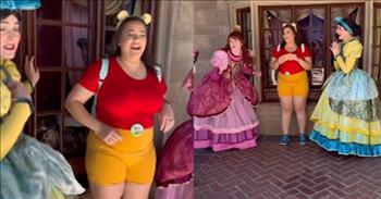 <p>Gender reveals just keep getting more fun. From pink powder to blue balloons, there&rsquo;s always a fun way to reveal if you&rsquo;re blessed with a bouncing baby boy or a precious little girl. In this wild video, the ugly stepsisters at Disney World help with a surprise gender reveal.&nbsp;</p>

<p>Donimalina Aria and her husband, Jake Aria, planned a trip to Disney World for a special babymoon. While they were there, they enlisted Disney characters Anastasia and Drizella, Cinderella&rsquo;s step-sisters, to help with the reveal.&nbsp;</p>

<p>Anastasia and Drizella managed to not only stay in character but also made the moment a memorable experience. They even joked about why girls are better than boys and, at one point, said once the baby starts crawling, Donimalina can tie sponges to the baby&rsquo;s hands and feet to help mop the floors so mommy doesn&rsquo;t have to do all the work.&nbsp;</p>

<p>Donimalina and Jake purchased two plushies, a Minnie and Mickey Mouse. Then they gave the gender slip to Anastasia and Drizella to help tell their friends and family what they were having. Dominalina and Jake closed their eyes, and when they opened them, they found out they were going to be blessed with a beautiful baby girl. Drizella and Anastasia cheered for team girl, and they were so excited they were jumping up and down instead of being prim and proper.&nbsp;</p>

<p>Dominalina and Jake are big fans of all things Disney. They can&rsquo;t wait to take their new little princess to Disney World to share in the magic of Disney!&nbsp;</p>

<p>I imagine they were on cloud nine the rest of the day. What an incredible way to announce whether you&rsquo;re having a boy or a girl. The evil stepsisters were thrilled to help participate in such a special moment. Congratulations to Dominalina and Jake. May your blessings abundantly overflow as you embark on the magical journey of parenthood.&nbsp;</p>
