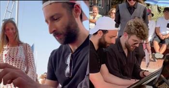 <p>Two pianists managed to get quite the crowd due to their extraordinary musical talent, leaving those watching thoroughly impressed.</p>

<p>Whether it's painting, drawing, orating or woodworking, people have the ability to pick up on and recognize talent and beauty. Most can and do appreciate these God-given gifts and skills in others. The many unique abilities the Lord gives to members of His creation are just another of His many blessings.&nbsp;</p>

<p>In a <a href="https://www.youtube.com/watch?v=s2wAzJOKgRM">clip posted on YouTube</a>, two men stun a crowd at the beach as the musicians tickle the ivories, receiving a well-deserved round of applause.</p>

<p>The short clip begins with one man sitting at the piano as several people crowd around him and watch. However, seconds into the video, a young woman walks up to the musician and makes a request. It sounds as if she asks if he can play a piece by Italian composer Antonio Vivaldi.</p>

<p>The man answers her in the affirmative and away he goes!</p>

<p>He picks up the pace, touching the keys with spectacular skill and dexterity. The man at the piano and the young woman exchange smiles while he plays her request.&nbsp;</p>

<p>Then basically, out of nowhere, a second man jumps in, sits at the piano and begins playing. The transition from a solo performance to a duet is seamless. They do not miss a step, or more accurately, a note.</p>

<p>From that point forward, it&rsquo;s a dazzling display of talent and skill at a rapid, mind-boggling pace. The two pianists move their hands in quick, synchronized motions, making literal music to the ears.</p>

<p>As the two men continue playing, their crowd only grows larger. People gather around to take in the show, with several people even filming the performance on their phones.</p>

<p>The clip ends with the crowd giving the men a rousing round of applause.</p>

<p><em><a href="https://www.godtube.com/bible/psalms/105-2">Psalm 105:2</a> &ldquo;Sing to him, sing psalms to him: talk you of all his wondrous works.&rdquo;</em></p>
