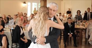 <p>One father used his musical talent in order to create a heartfelt and touching memory during his daughter&rsquo;s wedding.</p>

<p>Weddings are emotional experiences for nearly everyone involved. Yes, they are beautiful occasions where two people come together and vow before God and their family and friends to be together for the rest of their lives. But wedding ceremonies are also events that mark the end of one chapter and the beginning of another in life.&nbsp;</p>

<p>One father showed love and care for his little girl when he created and recorded an original song for their father-daughter dance. By the end of the clip, it&rsquo;s hard to imagine there was a dry eye in the entire room.</p>

<p><a href="https://www.youtube.com/watch?v=pS9-iNhyDRA">The clip begins with the</a> bride&rsquo;s mother on the microphone. Mom talks about the importance of the father and daughter dance and how significant a moment it is in both of their lives. Mom also lets her daughter in on a few surprises during her speech.</p>

<p>First, the daughter learns that her selected song &ndash; &ldquo;My Girl&rdquo; by The Temptations &ndash; would not be played. Her father felt it &ldquo;was OK&rdquo; but wasn&rsquo;t really happy with it. Instead, he wanted a track unique to them and their relationship. Since he couldn&rsquo;t find the perfect tune, her father wrote one and recorded it for that moment.</p>

<p>Instead of a hit from The Temptations, the father and his little girl danced to the original song, &ldquo;I Love You More Than That.&rdquo; Before the music even starts both have tears in their eyes. What a wonderful and beautiful moment!</p>

<p>As the camera pans around, guests look on as the two take center stage on the dance floor. The tears continue to fall from the father of the bride and his little girl. It&rsquo;s a moment that both will remember for the rest of their lives.</p>

<p><em><a href="https://www.godtube.com/bible/ephesians/6-4">Ephesians 6:4</a> &ldquo;You fathers, don&rsquo;t provoke your children to wrath, but nurture them in the discipline and instruction of the Lord.&rdquo;</em></p>
