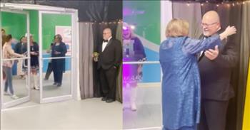 <p>One man, whose wife is a high school principal, used her school&rsquo;s prom as an occasion to give her a sweet surprise.</p>

<p>For high school students, proms are a big, big deal. There are tuxes, fancy and expensive dresses, after-parties and sometimes even limousines. Within the last couple of years, simply asking someone to prom has become an event. Promposals, where people come up with elaborate and extravagant ways to ask someone to the annual dance, have exploded in popularity.&nbsp;</p>

<p>A <a href="https://www.instagram.com/reel/CseE3DcLHDS/?utm_source=ig_embed&amp;utm_campaign=loading">video posted to social media</a> may not be the most elaborate promposal in the world, but it&rsquo;ll still melt your heart. In the video, a man wearing a tux stands off to the side of a set of double doors and holds a bouquet of flowers. Seconds into the short video, a handful of people appear, likely they know what is coming and want to witness the sweet gesture.&nbsp;</p>

<p>Then a woman pulls the door open as the high school principal, the man in the tuxedo&rsquo;s wife, walks through the door. She thought she was simply on hand to chaperone the fun-filled night for the school&rsquo;s juniors and seniors.&nbsp;</p>

<p>However, she&rsquo;s immediately surprised by her husband with the flowers. It&rsquo;s clear from her reaction that she is taken aback by the touching display of emotion from her obviously loving husband.</p>

<p>The two exchange words, but between all the oohing and awing from bystanders, it&rsquo;s impossible to pick up on any part of their conversation. They eventually share a loving embrace.</p>

<p>Before the video concludes, someone directs the happy couple to &ldquo;turn this way&rdquo; in order to capture photos.</p>

<p>What a sweet, kind and loving gesture from a thoughtful husband. Hopefully the happy enjoyed their night with plenty of dancing and food.</p>

<p><em><a href="https://www.godtube.com/bible/1-peter/3-7">1 Peter 3:7</a> &ldquo;You husbands, in the same way, live with your wives according to knowledge, giving honor to the woman, as to the weaker vessel, as being also joint heirs of the grace of life; that your prayers may not be hindered.&rdquo;</em></p>

