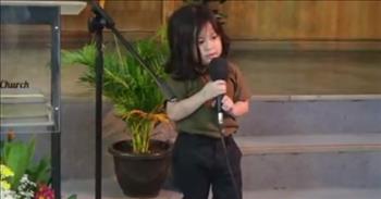 <p>You have to see this precious video of a young toddler singing the hymn &lsquo;Because He Lives&rsquo; at church.</p>

<p>&ldquo;God sent His son, they called Him Jesus, He came to love, heal and forgive<br />
He bled and died to buy my pardon, an empty grave is there to prove my Savior lives<br />
And because He lives, I can face tomorrow, because He lives, all fear is gone<br />
Because I know, He holds the future, and life is worth the living just because He lives&rdquo;</p>

<p>The sweet young toddler singing in this video is Korbin Labinghisa, and his solo of &lsquo;Because He Lives&rsquo; is being performed at Agape Bridgers Church. He is so adorable, and it is heartwarming to watch him sing this hymn out to his Heavenly Father and bring Him glory.</p>

<p>&ldquo;For one so young to remember all the words to each verse is simply amazing. God bless this little one,&rdquo; <a href="https://www.youtube.com/watch?v=ND9I3-mRlmI">writes</a> one person on YouTube after watching the video.</p>

<p>&ldquo;God&rsquo;s heart is rejoicing at this precious little child singing praises to Him,&rdquo; <a href="https://www.youtube.com/watch?v=ND9I3-mRlmI">comments</a> another person online.</p>

<p>The words and music to &lsquo;Because He Lives&rsquo; are by Bill &amp; Gloria Gaither. To date, the married couple have written more than 700 songs, produced 60 recordings, and several musicals. And both of them are authors or co-authors of several books.</p>

<p>But one of the most popular songs they have ever written is this one, &lsquo;Because He Lives.&rsquo; The song starts off with a reminder that Christ came down to this earth, and the purpose for His coming was that we might be able to face tomorrow with all of the uncertainty that it brings. We are also reminded through the lyrics in the hymn that God holds our future in his hands, and this life is worth living because we put our trust and hope in Him.</p>

<p>We hope that you enjoyed watching this sweet rendition of the hymn &lsquo;Because He Lives&rsquo; today!</p>
