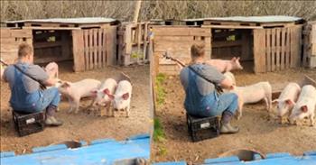 <p>One young woman selected a unique location to sing and play an instrument, resulting in an audience of farm animals.</p>

<p>The United States is a diverse country, with millions of people who have different ways of acting, thinking and talking. People who live in New Hampshire will not act or sound the same as someone from the great state of Arizona. Everyone has odd ways of doing things, particularly people from the southern part of the U.S. For this reason, these people are often lovingly referred to as &ldquo;rednecks.&rdquo;</p>

<p>A man, decked out in camo-covered clothes, posted a <a href="https://www.youtube.com/shorts/dpm1d_kVeSM">video on YouTube</a> and gave viewers a task. He asked them to &ldquo;tell me you&rsquo;re married to a redneck without telling me you&rsquo;re married to a redneck.&rdquo;</p>

<p>How does one go about doing such a thing? What could one possibly display that would qualify as having a spouse who is a 100% authentic redneck?&nbsp;</p>

<p>After giving his directive, the man in the video tells viewers that he intends to fulfill his challenge first. He responds by saying, &ldquo;Here, I&rsquo;ll go first.&rdquo;</p>

<p>From that point, the man turns the camera away and instead focuses on the scenery in front of him. The man walks through what appears to be a farm. Several old, worn cages lay about the yard. At first, it&rsquo;s unclear where the man is going, but as he continues walking, a faint sound in the distance gets louder and louder.</p>

<p>Eventually, we reach the source of the sound. It&rsquo;s a pig pen where his wife, wearing overalls, sits on a plastic crate. She sits down in the enclosure while singing and playing the banjo to a group of pigs who have crowded around her.&nbsp;</p>

<p>I think it&rsquo;s pretty safe to say that this man believes his better half qualifies as a redneck. And most people, given the evidence presented in the short clip, would wholeheartedly agree with him.&nbsp;</p>

<p><em><a href="https://www.godtube.com/bible/genesis/2-24">Genesis 2:24</a> &ldquo;For this cause will a man go away from his father and his mother and be joined to his wife; and they will be one flesh.&rdquo;</em></p>
