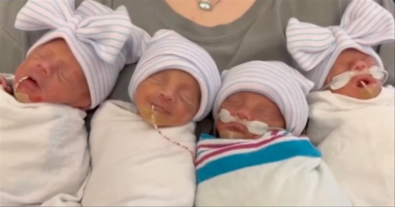 ‘It’s The Lord’ Couple Welcomes 2 Sets Of Identical Twins