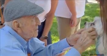 <p>Many members of the cute, furry and four-legged community came together to help make one man&rsquo;s milestone birthday a day he and his family will never forget.</p>

<p>As people get older, birthdays are occasions most like less and less. In fact, those are days on the calendar a good majority of people would like to skip over altogether. However, everything is always better with dogs, even days that remind us that we&rsquo;re getting older.</p>

<p>A <a href="https://www.youtube.com/watch?v=pz97CviQybY&amp;t=3s">clip posted on YouTube</a> mentions that one family in California took an unusual route when celebrating their father&rsquo;s 100th birthday. They threw the man a dog parade! And the four-legged community and their two-legged owners responded in a big, big way.</p>

<p>Nearly 200 dogs joined in the surprise dog parade for Dr. Robert Moore. The video points out that Robert was overjoyed by the surprise lineup of dogs, petting every dog that came by to wish him a happy birthday.</p>

<p>Not only did Robert greet every member of the four-legged community by petting them, but he also knew every breed of dog he encountered!</p>

<p>One of Robert&rsquo;s daughters, Vickie Mallon, was overjoyed by the turnout.</p>

<p>&ldquo;This is probably the biggest thing that&rsquo;s happened in our family that&rsquo;s given us the most joy,&rdquo; <a href="https://www.youtube.com/watch?v=pz97CviQybY&amp;t=3s">she said</a>.</p>

<p>But the surprises did not stop with the seemingly endless line of dogs ready to meet and greet Robert on his big day. The clip points out that attendees brought &ldquo;gifts, flowers, balloons and posters.&rdquo;&nbsp;</p>

<p>So, who were these people that came out and helped bring a smile to Robert&rsquo;s face? They were total and complete strangers.</p>

<p>&ldquo;They were mostly strangers. They were,&rdquo; Alison Moore, Robert&rsquo;s <a href="https://www.youtube.com/watch?v=pz97CviQybY&amp;t=3s">daughter said</a>. &ldquo;And it just, it makes you feel wonderful about your community that people would come out and do that for your dad that you love so much.&rdquo;</p>

<p><em><a href="https://www.godtube.com/bible/ephesians/4-32">Ephesians 4:32</a> &ldquo;And be kind to one another, full of pity, having forgiveness for one another, even as God in Christ had forgiveness for you.&rdquo;</em></p>

