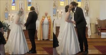 <p>A priest officiating a wedding ceremony in Ireland, with a few quick comments, had everyone in attendance roaring with laughter.</p>

<p>Weddings are special, memorable and life-changing occasions. They are beautiful ceremonies in which two people, in front of friends, family and God, vow to remain together forever, through thick and thin. Despite the often-serious nature of wedding ceremonies, that doesn&rsquo;t mean there can&rsquo;t be some laughs along the way.</p>

<p>In fact, <a href="https://www.facebook.com/socialireland/videos/this-priest-steals-the-show-wonderfully-captured-by-puzzleman_productions-firstk/2668404306658514/">as a video posted</a> on social media shows, one priest in Ireland brought the bride, groom and everyone in the church to laughter. His light-hearted and self-deprecating comments were absolutely hysterical!</p>

<p>The short, 37-second video on Facebook begins with the bride and groom near the front of the stage. The priest, apparently having already gone through the vows and the ceremony, makes his way down the platform. However, there is some confusion present.</p>

<p>Soon after the video begins, as the priest walks down the platform, the bride asks the Catholic priest a question.</p>

<p>&ldquo;Do we do our kiss? First kiss? First kiss?&rdquo; she asks.</p>

<p>The priest apparently had forgotten to tell the newly wedded couple to kiss as husband and wife. It sounded like he was in the process of announcing the couple as husband and wife to the congregation when the bride got his attention.</p>

<p>Laughter is heard throughout the church as the priest recognizes his mistake. But then he steps to the microphone, giving the church even more reason to laugh.</p>

<p>&ldquo;You don&rsquo;t expect a note back about a note to remember something like that,&rdquo; the priest confesses to the congregation.&nbsp;</p>

<p>Everyone, including the bride and groom, is sent into a fit of laughter.&nbsp;</p>

<p>But he still hasn&rsquo;t answered the bride&rsquo;s question. They both stand near the priest looking on, waiting for his OK to lock lips.&nbsp;</p>

<p>&ldquo;Go on, do what ya have to do,&rdquo; the priest tells the bride and groom.</p>

<p>The entire room, once again, breaks out into laughter as the groom raises his wife&rsquo;s veil and plants one on her.</p>

<p><em><a href="https://www.godtube.com/bible/proverbs/17-22">Proverbs 17:22</a> &ldquo;A glad heart makes a healthy body, but a crushed spirit makes the bones dry.&quot;</em></p>
