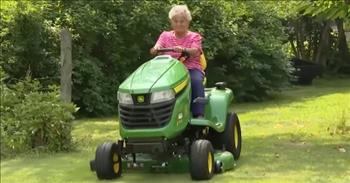 <p>A Massachusetts woman in her 90s found a unique way to treat herself on her 97th birthday: she bought a John Deere riding lawn mower.</p>

<p>Outdoor work is both relaxing and rewarding. Having a freshly mowed lawn is one of life&rsquo;s most underappreciated joys. It&rsquo;s the sign of a job completed, with the fruits of one&rsquo;s labor visible to all. Mowing and working outside, in general, also provides a momentary escape from all other stressors and worries.&nbsp;</p>

<p>Marie Erickson knows the joys that come with mowing the lawn. In fact, she enjoys doing it so much that the Massachusetts resident does it every single day.&nbsp;</p>

<p>Tall, unwieldy grass or an out-of-control weed does not stand a chance in Marie&rsquo;s yard!&nbsp;</p>

<p>&quot;I&#39;m on that tractor every day, whether the grass needs cutting or not,&quot; <a href="https://www.youtube.com/watch?v=s6fSTIHXLZs">Marie said</a>. &quot;I go around and check, and when I see it, I cut it.&quot;</p>

<p>She mows her yard daily with a gift she bought herself on her recent birthday.&nbsp;</p>

<p>To celebrate turning 97 in May, Marie knew what she wanted. She bought a $5,000 John Deere mowing tractor, which she paid for in cash. It was something that Marie saved for more than a year, counting her money every single month, she said.&nbsp;</p>

<p>Marie convinced herself to make the pricey purchase by remembering her money won&rsquo;t do her much good once she&rsquo;s gone from this earth.</p>

<p>&quot;I said, I think I&#39;m worth it all these years and I&#39;m not going to take the money with me,&quot; <a href="https://www.youtube.com/watch?v=s6fSTIHXLZs">Marie said</a>. &quot;I&#39;m going to save it. I&#39;m going to spend it.&quot;</p>

<p>Marie also added that mowing her 2.5-acre yard helps to keep her busy. Plus, Marie mentioned that she is not a big fan of housework.&nbsp;</p>

<p>What a terrific example of someone who refuses to let age keep her from doing what she enjoys.&nbsp;</p>

<p><em><a href="https://www.godtube.com/bible/isaiah/46-4">Isaiah 46:4</a> &ldquo;Even when you are old, I will be the same, and when you are gray-haired, I will take care of you: I will still be responsible for what I may: yes, I will take you and keep you safe.&rdquo;</em></p>
