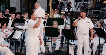 <p>Several members of the United States armed forces turned in a rousing and inspiring performance of a hit song from one of the biggest bands from the 1970s and 80s, Styx.</p>

<p>Michael Jackson, Elton John, The Eagles, Aerosmith and others were some of the most popular bands and singers from the 1970s and 80s. Those two decades featured a wide variety of music. Everything from the experimental sounds of Pink Floyd to Alice Cooper&rsquo;s shock rock and Diana Ross and disco with Donna Summer and ABBA gained an audience.&nbsp;</p>

<p>Another group that gained significant popularity at that time was the pop and rock band Styx. &ldquo;Mr. Roboto,&rdquo; &ldquo;Lady&rdquo; and &ldquo;Too Much Time on My Hands&rdquo; are just a few of their biggest hits. Now, in a <a href="https://www.youtube.com/watch?v=P7MPDwaTypA">video posted on YouTube</a>, the U.S. Navy Band is giving one of the band's most recognizable tracks a completely different meaning.&nbsp;</p>

<p>In the clip, the massive group of military musicians beautifully perform Styx&rsquo;s hit from 1977,</p>

<p>&ldquo;Come Sail Away.&rdquo; Not only do the musicians give an outstanding performance, playing the song exactly as you remember it, but two young men give a terrific vocal performance.</p>

<p>After the first two verses, as the song picks up tempo considerably, the video shows members of the U.S. Navy hard at work, protecting the United States. The clips show military vets going about their daily routine, according to the video&rsquo;s description.&nbsp;</p>

<p>The video&rsquo;s description mentions that &ldquo;around the world, your United States Navy is working 24/7, 365 days a year to maintain freedom of the seas.&rdquo;</p>

<p>The dazzling performance from the 1970s hit was from the band&rsquo;s performance at the Concert on the Avenue last summer.&nbsp;</p>

<p>Active duty and military veterans are a remarkable group of people capable of accomplishing astounding feats. The YouTube video is another example of the awe-inspiring talent of the men and women of the United States military.&nbsp;</p>

<p><em><a href="https://www.godtube.com/bible/ephesians/5-19">Ephesians 5:19</a> &ldquo;Speaking to yourselves in psalms and hymns and spiritual songs, singing and making melody in your heart to the Lord;&rdquo;</em></p>
