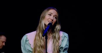<p>Lauren Daigle, one of the biggest names in Christian music, sang her latest hit on one of the most popular daytime talk shows, <em>Live with Kelly and Mark</em>.</p>

<p>In just a matter of years, Lauren Daigle has skyrocketed to the top of the charts, quickly becoming one of the most recognizable names, not just in Christian music but all of music. Lauren&rsquo;s massive talent is apparent in such songs as &ldquo;Hold on to Me,&rdquo; &ldquo;Trust in You,&rdquo; "Love Like This&rdquo; and her smash crossover hit, &ldquo;You Say.&rdquo;</p>

<p>Now, with an upcoming tour and a new album due out soon, Lauren is out making the rounds, appearing on programs and sharing her beautiful voice.&nbsp;</p>

<p>In a<a href="https://www.youtube.com/watch?v=tO1HH9ynwJ0"> clip posted on YouTube</a>, Lauren performed &ldquo;Thank God I Do&rdquo; on the show that has undergone several name changes, <em>Live with Kelly and Mark</em>.</p>

<p>Accompanied only by a man playing the piano, Lauren belts out the touching and moving lyrics to her latest hit single. In the song, Lauren sings about enduring many nights filled with tears, facing her fears and being left with many questions.</p>

<p>Despite her trying circumstances, Lauren is relieved that she knows God because without Him she confesses she wouldn&rsquo;t have made it.&nbsp;</p>

<p>In the hit song, Lauren, after having gone through so much, makes one request of God. She asks that He keep his hand of protection over her.</p>

<p>&ldquo;I don&rsquo;t know who I&rsquo;d be if I didn&rsquo;t know You<br />
I&rsquo;d probably fall off the edge<br />
I don&rsquo;t know where I&rsquo;d go If You ever let go<br />
So keep me held in Your hands&rdquo;</p>

<p>To say her appearance on the popular program was well-received would be a massive understatement. At the conclusion of her stunning vocal performance, the studio audience erupts in a thunderous round of applause, cheers and shouts.&nbsp;</p>

<p><em><a href="https://www.godtube.com/bible/colossians/3-16">Colossians 3:16</a> &ldquo;Let the word of Christ dwell in you richly in all wisdom; teaching and admonishing one another in psalms and hymns and spiritual songs, singing with grace in your hearts to the Lord.&rdquo;</em></p>
