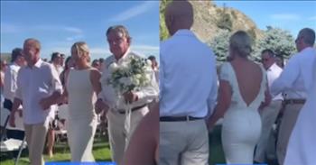 <p>On her wedding day, a bride made the unusual decision and had not one or two but 15 different men walk her down the aisle.</p>

<p>Weddings are momentous and often emotional occasions where two people exchange vows, promising to remain together through the good and the bad. While most of the attention remains focused on the couple getting hitched, weddings are about more than those two.&nbsp;</p>

<p>A <a href="https://www.youtube.com/shorts/k7F5kjemD80">video posted on YouTube</a> shows how weddings are also about the people who have played a role in our lives until that point. A bride had 15 different men &ndash; her brother, her in-laws, childhood coaches and others &ndash; walk her down the aisle on her big day.</p>

<p>As she reached the altar, the minister asked, &ldquo;Who gives this woman to marry this man?&rdquo; In a show of support and love, all the men answered, &ldquo;We do.&rdquo;&nbsp;</p>

<p>These men stepped up and played a pivotal role in this young woman&rsquo;s life. They all filled a void left by her biological father.&nbsp;</p>

<p>As the narrator in the clip explains, the woman grew up with an abusive father. When she was only 16 years old, the woman helped put her father behind bars.&nbsp;</p>

<p>The short clip states that the woman, who now works in law enforcement as a police officer, married the love of her life on July 15, 2023. The video ends by informing viewers that her husband is also a member of law enforcement. He is a sheriff&rsquo;s deputy, according to the video.</p>

<p>Yes, weddings are about the love between the couple standing at the altar and saying, &ldquo;I do.&rdquo; But as the video shows, this young woman used her wedding day to thank the men who stepped up, loved and supported her throughout life.</p>

<p>What a beautiful and precious moment! It&rsquo;s one that the bride and the many men who walked her down the aisle will never forget.</p>

<p><em><a href="https://www.godtube.com/bible/1-corinthians/16-14">1 Corinthians 16:14</a> &ldquo;Let all you do be done in love.&rdquo;</em></p>

