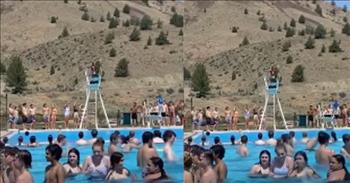 <p>A whole pool of people showed their support for a young man as he stepped out and tried something new for the first time.</p>

<p>In life, most new experiences come with anxiety and increased blood pressure. Most people have at least a tiny fear of the unknown. Why wouldn&rsquo;t we? That only makes sense, right? We&rsquo;ve never done this particular thing before. How will it go? What will happen? Will it be painful? Will I fail and make a fool of myself?</p>

<p>These and other questions are just some thoughts that start to swirl around in someone&rsquo;s mind when they contemplate trying something new and unknown. Additionally, the fears those questions represent are why individuals often hold themselves back from trying or experiencing something else.</p>

<p>A <a href="https://www.youtube.com/shorts/ODxX0iXhtY0">video posted on YouTube</a> shows the difference a little bit of encouragement and support can make when these fears arise.&nbsp;</p>

<p>The clip shows a pool of people enjoying themselves as they try to escape the heat and humidity. In the distance, dead center in the frame is a diving board. Several people stand near the board, waiting for their turn to jump off the diving apparatus.&nbsp;</p>

<p>Seconds into the short video, a young man, a 5-year-old, walks out onto the edge of the diving board. Text in the video informs viewers that this is the first jumping attempt for the child. It would only make sense that the child was feeling a bit apprehensive about leaping from such a height.</p>

<p>But then something unexpected happens!&nbsp;</p>

<p>Almost as if they sensed the child was considering nixing his jump, everyone in the pool began clapping and cheering for the young man. Following this tremendous show of support, the child jumps, even showing a bit of athleticism on the way down.</p>

<p><em><a href="https://www.godtube.com/bible/joshua/1-9">Joshua 1:9</a> &ldquo;Have I not given you orders? Take heart and be strong; have no fear and do not be troubled; for the Lord your God is with you wherever you go.&rdquo;</em></p>
