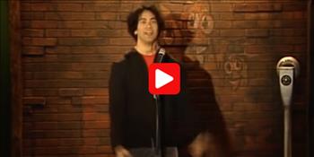 <p>comedian joby saad The Village Idiot, charges the stage and has fun with his audience,</p>
