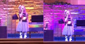 9-Year-Old Stands In Front Of Church And Sings 'Rescue' By Lauren Daigle