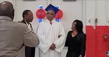<p>A man in his mid-60s was finally able to properly celebrate his graduation from high school nearly 50 years after the fact.</p>

<p>No two people are the same. This is especially true when it comes to the classroom. Everyone learns in different ways and at various speeds. Some people can grasp and understand concepts with lightning-quick speed. Others may require more time, patience and understanding to comprehend a new thought or idea.</p>

<p>In a <a href="https://www.youtube.com/watch?v=VSdBjULLbpU">clip posted on YouTube</a>, one man received a high school graduation ceremony after he missed his first one 47 years earlier.</p>

<p>The text in the video explains that as a teenager, Bishop Samuel Jones Jr. missed out on taking part in his high school graduation ceremony by a single point. His grade in a pre-algebra class was too low to walk across the stage and accept his high school diploma.</p>

<p>&ldquo;I never got a heads up from any of my teachers, or from anyone [in school] that it was not gonna go in my favor,&rdquo; a quote from Bishop Samuel Jones Jr. reads.</p>

<p>However, despite that initial setback, the video states that Jones, with a small amount of tutoring and extra time, was able to pass the class. He did eventually receive his diploma but never walked across the stage to get that piece of paper.</p>

<p>But Bishop Samuel Jones Jr.&rsquo;s wife corrected that and surprised him with a ceremony celebrating his graduation from high school. In the clip, he enters the room blindfolded and is quickly dressed in a cap and gown.</p>

<p>Many of his close friends and family members are seated throughout the room, ready for the surprise ceremony.</p>

<p>The crowd erupts with thunderous applause as the blindfold is removed from his eyes.</p>

<p>What a beautiful ceremony. It&#39;s an example of love and kindness from all involved who helped to celebrate his educational accomplishment.&nbsp;</p>

<p><em><a href="https://www.godtube.com/bible/hosea/4-6">Hosea 4:6</a> &ldquo;Destruction has overtaken my people because they have no knowledge; because you have given up on knowledge, I will give you up, so that you will be no priest to me, because you have not kept in mind the law of your God, I will not keep your children in my memory.&rdquo;</em></p>
