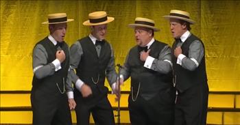 <p>A group of four talented vocalists turned in a laugh-out-loud performance while at the same time displaying their immense musical talents.</p>

<p>Everyone loves to hear a kind word or a compliment on their choice of clothing or a new hairstyle. A little bit of kindness can make someone&rsquo;s entire day a little brighter. But it has been said that the sincerest form of flattery is, of course, imitation. If that is the case, four male vocalists thoroughly praised the work of some of the most well-known pop singers today.&nbsp;</p>

<p>In a <a href="https://www.youtube.com/watch?v=svG575tm05s">clip posted on YouTube</a>, the four gentlemen singers, who are a barbershop quartet, start their performance by stating how perspectives and tastes change over time. In twenty years or so, the singers allege, today and its music will be considered the &ldquo;good old days.&rdquo;&nbsp;</p>

<p>To add some validity to their point, they mention how the songs considered classics now, the &ldquo;good old songs,&rdquo; were sung by Billy Joel. So then they proceed to perform a medley of songs that they believe will eventually become the &ldquo;good old songs,&rdquo; tunes that are widely listened to today.</p>

<p>They begin their selection of songs they predict will be the &ldquo;good old songs&rdquo; from today with their rendition of &ldquo;Oops I Did It Again&rdquo; by Britney Spears. They even throw a couple of gestures to go along with the song. Of course, this unexpected turn in their performance brings about several laughs from the studio audience.&nbsp;</p>

<p>Next up is a hit from the popular boy band NSYNC. The song &ldquo;Bye Bye Bye&rdquo; gets the barbershop treatment. Pink&rsquo;s track &ldquo;Rockstar'' is the track that is next in their hilarious lineup of songs they predict will be the &ldquo;good old songs of today.&rdquo;</p>

<p>Hits from Bruno Mars and Lady Gaga are also included in their performance. A Michael Jackson song is mistakenly added.&nbsp;</p>

<p>By the end of the clip, the guys receive a thunderous round of applause from the audience.</p>

<p><em><a href="https://www.godtube.com/bible/psalms/95-1">Psalm 95:1</a> &ldquo;O come let us make songs to the Lord; sending up glad voices to the Rock of our salvation.&rdquo;</em></p>
