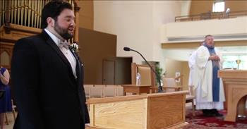 <p>Check out this heartwarming video of a groom singing a beautiful rendition of &lsquo;The Lord&rsquo;s Prayer&rsquo; during his wedding.</p>

<p>&ldquo;My talented husband, Brian McFadden, sang this at our wedding in 2016 at Saint Joseph&#39;s University Chapel,&rdquo; reads the caption of the video on YouTube.</p>

<p>Brain walks up to the podium looking sharp in his wedding suit, and starts to sing out &lsquo;The Lord&rsquo;s Prayer&rsquo; with his wonderful voice.</p>

<p>&ldquo;Our Father, who art in heaven, hallowed be thy name; thy kingdom come; thy will be done; on earth as it is in heaven. Give us this day our daily bread. And forgive us our trespasses, as we forgive those who trespass against us. And lead us not into temptation; but deliver us from the evil one. For thine is the kingdom, the power and the glory, for ever and ever. Amen.&rdquo;</p>

<p>What a beautiful performance, and one that his wife and the guests at the wedding must have truly appreciated.</p>

<p>&ldquo;A magnificent voice. What an incredible gift to God and his bride,&rdquo; <a href="https://www.youtube.com/watch?v=D_51Qk6Wfd4">writes</a> one person on YouTube after watching the video. &ldquo;May you share many years of happiness and blessings together.&rdquo;</p>

<p>&ldquo;That just took my breath away. I love the Lord&#39;s Prayer. Well done,&rdquo; <a href="https://www.youtube.com/watch?v=D_51Qk6Wfd4">comments</a> another person online.</p>

<p>This famous scripture known as &lsquo;The Lord&rsquo;s Prayer&rsquo; is found in the Gospels of Matthew and Luke, and we see how Jesus is teaching his disciples how they should pray when we read through the text. The six steps taught in the prayer include 1) address God&rsquo;s rightful place as the Father, 2) worship and praise God for who He is and all that He has done, 3) acknowledge that it is God&rsquo;s will and plans that are in control and not our own, 4) ask God for the things that we need, 5) confess our sins and repent, and 6) request protection and help in overcoming sin and Satan&#39;s attacks on us.</p>

<p>We hope that you enjoyed watching this video today and it was able to bring you some encouragement.</p>
