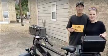 <p>A woman in Texas said she felt moved by the Lord to help a man she saw walking on the side of the road.</p>

<p>Life is a series of unexpected events and situations, many of which come with more than enough worries, stresses and anxieties. Of course, those stressful and worrisome circumstances can negatively impact an individual and an entire family. That&rsquo;s why random acts of kindness can have monumental, life-changing consequences.</p>

<p>Heath Nelson knows how much a stranger&rsquo;s act of love and kindness can mean during a difficult time. He would ride his electric bicycle to work every day, but when it broke down and stopped functioning, Heath was left without many options, <a href="https://www.youtube.com/watch?v=TFPDGStuIAE">according to KBTX News</a>.</p>

<p>Needing to still make a living but without a mode of transportation to get him to his place of employment, Heath did the only thing he could do. He began walking two hours to and from work.&nbsp;</p>

<p>&ldquo;I try to do what I can to pay my bills,&rdquo; Heath told KBTX.</p>

<p>However, little did he know that someone he didn&rsquo;t even know, Rebecca Wendt, saw that he needed help. She saw him on the side of the road as he made his trek to work day after day.&nbsp;</p>

<p>&ldquo;It was just like God bopped me over the head and said, &lsquo;Find out where that man lives and what his needs are,&rsquo;&rdquo; Rebecca said.</p>

<p>After getting in touch with Heath, and learning about his situation, Rebecca got to work. She posted a message on social media, hoping to raise money to purchase Heath a new bike.&nbsp;</p>

<p>The outlet reports that only two hours later, Rebecca, thanks to the generosity of others, had raised more than $1,000 for Heath&rsquo;s new electric bike. Rebecca then purchased the new bike and promptly delivered it to Heath, someone she had never even met in person before that moment.</p>

<p>&ldquo;It&rsquo;s emotional,&rdquo; Heath said. &ldquo;It brought tears to my eyes. You know, I mean, what she gave me was remarkable.&rdquo;</p>

<p>But that was not all. Rebecca gave Heath the rest of the money raised, which had not been spent on the new bike. It&rsquo;s money that Heath will use to buy a set of dentures.</p>

<p>&ldquo;Oh, it&rsquo;s a blessing, trust me,&rdquo; said Heath. &ldquo;The Lord works in mysterious ways.&rdquo;</p>

<p><em><a href="https://www.godtube.com/bible/ephesians/4-32">Ephesians 4:32</a> &ldquo;And be kind to one another, full of pity, having forgiveness for one another, even as God in Christ had forgiveness for you.&rdquo;</em></p>
